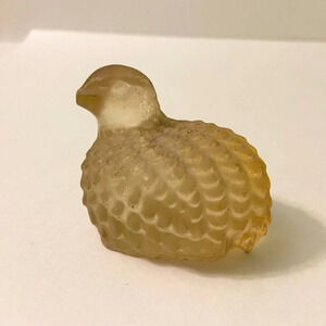 Vintage Small Quail  Bird Resin Figurine 2" Tall